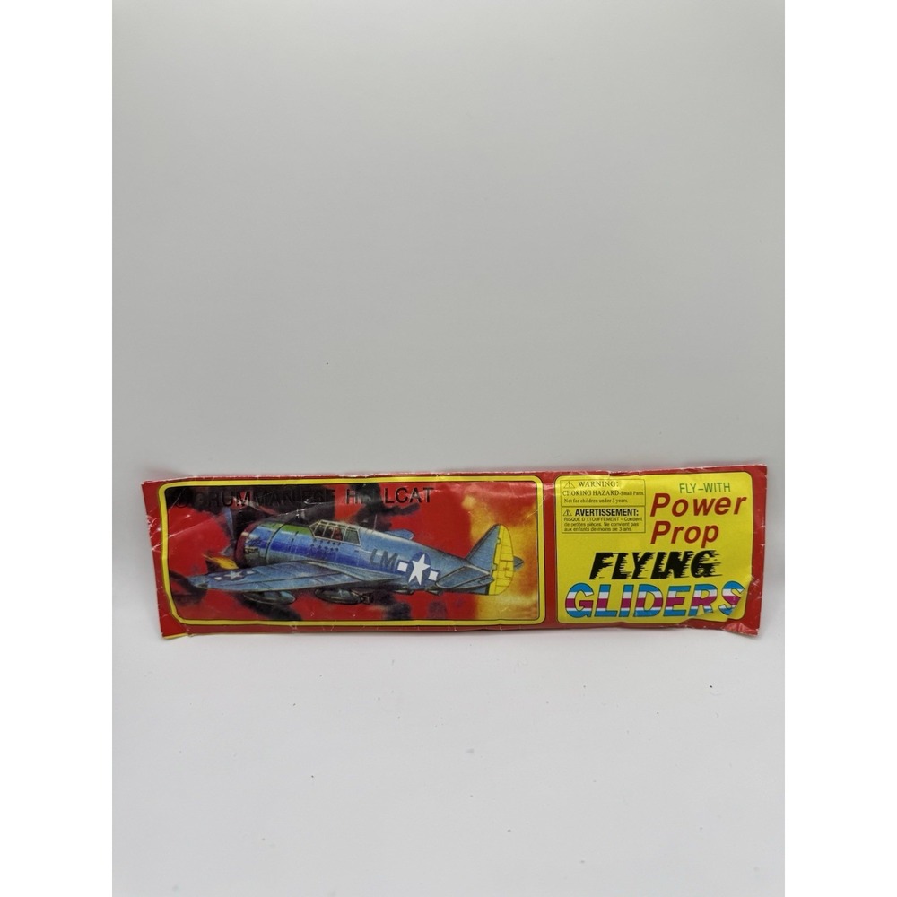 Vintage Power Prop branded flying glider kit Grumman F6F Hellcat Air plain